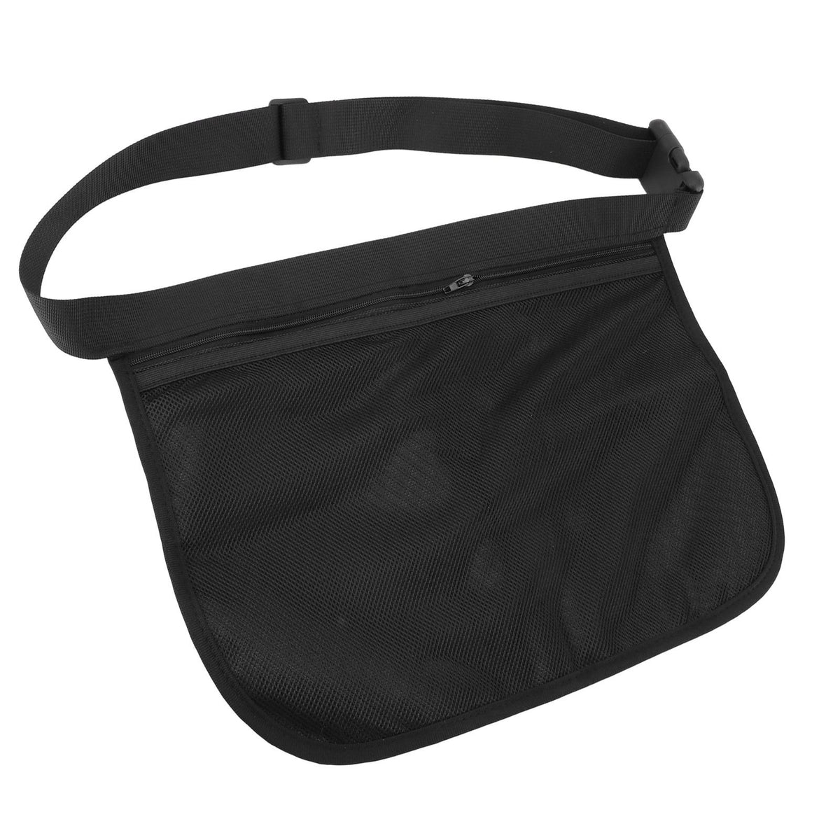 Tennis Ball Band Holder Mesh Bag Inner Zipper Pocket Adjustable Tennic Wasit Pouch for Training Match Outdoor