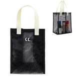 Mesh Shower Caddy Portable Hanging Shower Caddy Quick Dry Shower Bag for Bathroom Travel Toiletry Makeup Cosmetic Bag for Beach Black - 45-Degree Angle