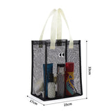 Mesh Shower Caddy Portable Hanging Shower Caddy Quick Dry Shower Bag for Bathroom Travel Toiletry Makeup Cosmetic Bag for Beach Black - Extra Image