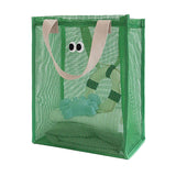 Mesh Shower Caddy Portable Hanging Shower Caddy Quick Dry Shower Bag for Bathroom Travel Toiletry Makeup Cosmetic Bag for Beach Green - Rear View