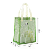 Mesh Shower Caddy Portable Hanging Shower Caddy Quick Dry Shower Bag for Bathroom Travel Toiletry Makeup Cosmetic Bag for Beach Green