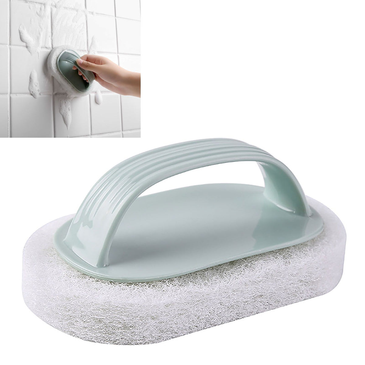 Kitchen Sponge Bathtub Pool Scrub Brush Strong Scouring Washing Cleaning Brush for Cleaning Shower Tile Bathtube Sink Spas Hot Tubs Swimming Pool Step