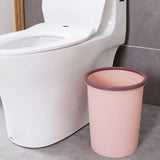 Trash Bin Plastic Exquisite Modern Garbage Container Can for Bathroom Kitchen Living Room Large Pink
