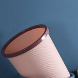 Trash Bin Plastic Exquisite Modern Garbage Container Can for Bathroom Kitchen Living Room Large Pink