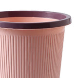 Trash Bin Plastic Exquisite Modern Garbage Container Can for Bathroom Kitchen Living Room Large Pink