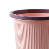 Trash Bin Plastic Exquisite Modern Garbage Container Can for Bathroom Kitchen Living Room Large Pink - Extra Image