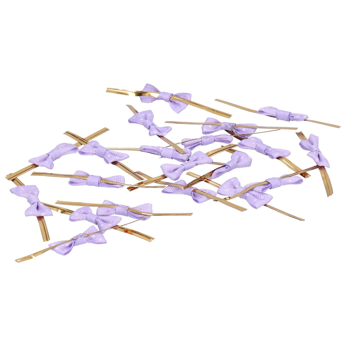 20pcs Bow Knot Twist Ties Biscuits Cookies DIY Baking Bag Ties for Gift Wrapping Weddings PartiesPurple
