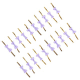 20pcs Bow Knot Twist Ties Biscuits Cookies DIY Baking Bag Ties for Gift Wrapping Weddings PartiesPurple - Extra Image