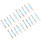 20pcs Bow Knot Twist Ties Biscuits Cookies DIY Baking Bag Ties for Gift Wrapping Weddings PartiesBlue - Extra Image