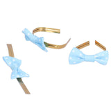 20pcs Bow Knot Twist Ties Biscuits Cookies DIY Baking Bag Ties for Gift Wrapping Weddings PartiesBlue