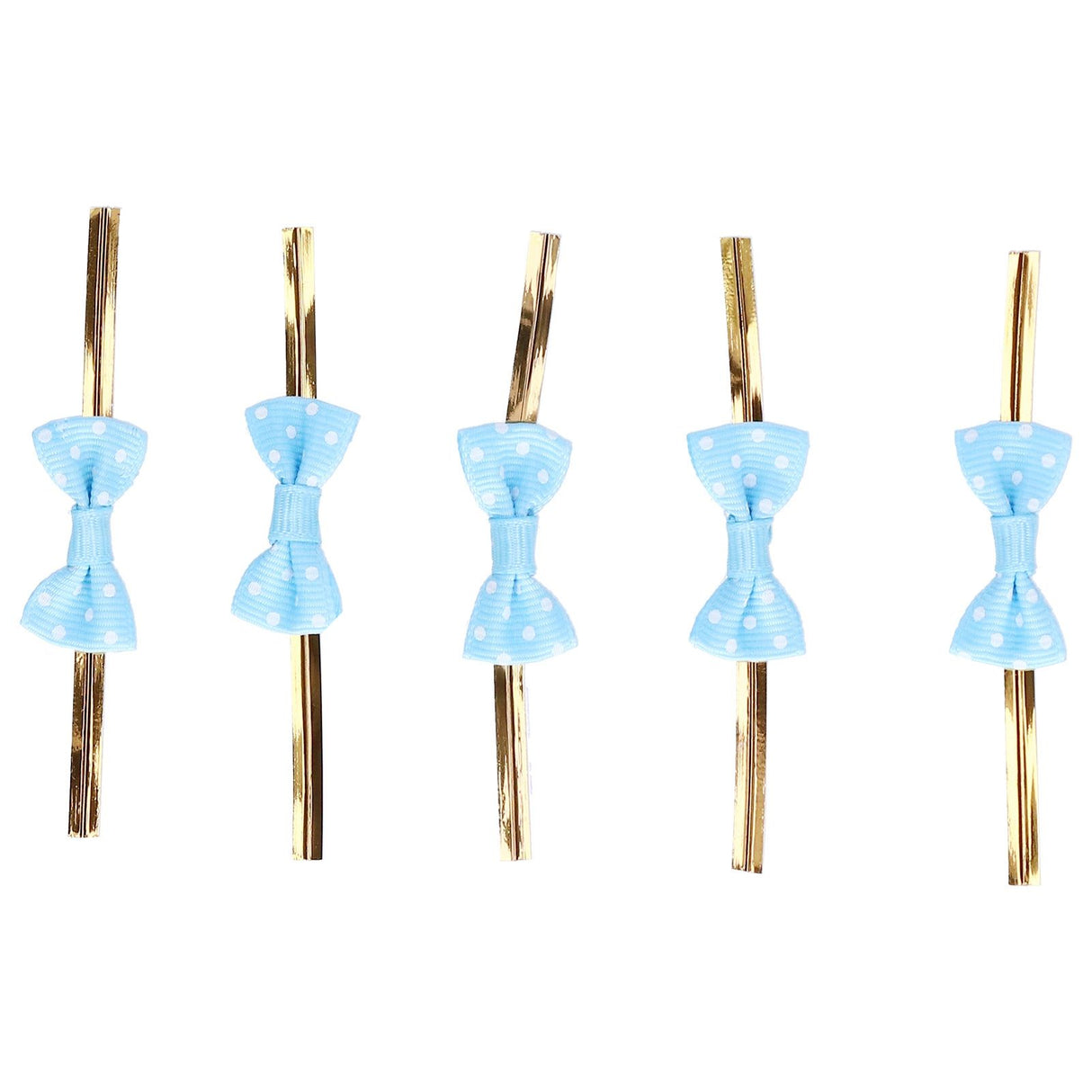 20pcs Bow Knot Twist Ties Biscuits Cookies DIY Baking Bag Ties for Gift Wrapping Weddings PartiesBlue