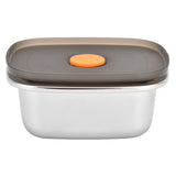 Lunch Box 304 Stainless Steel PP Food Grade Silicone Portable Food Container Storage Box for Picnic Camping Outdoor250ml