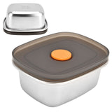 Lunch Box 304 Stainless Steel PP Food Grade Silicone Portable Food Container Storage Box for Picnic Camping Outdoor250ml