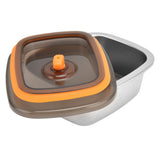 Lunch Box 304 Stainless Steel PP Food Grade Silicone Portable Food Container Storage Box for Picnic Camping Outdoor250ml - Extra Image