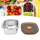 Lunch Box 304 Stainless Steel PP Food Grade Silicone Portable Food Container Storage Box for Picnic Camping Outdoor250ml - Extra Image