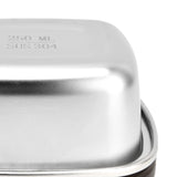 Lunch Box 304 Stainless Steel PP Food Grade Silicone Portable Food Container Storage Box for Picnic Camping Outdoor250ml - Extra Image