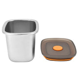 Lunch Box 304 Stainless Steel PP Food Grade Silicone Portable Food Container Storage Box for Picnic Camping Outdoor550ml
