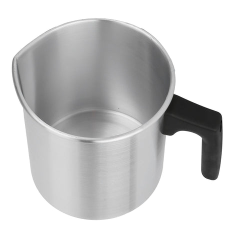 1.2L aluminium candle wax melting pot with pouring spout, silver, image 5