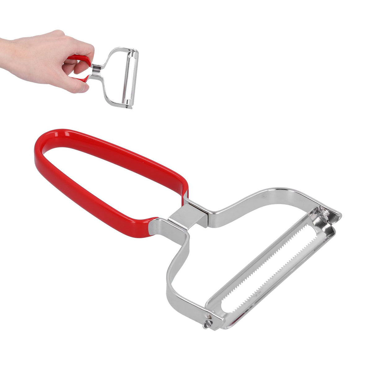 Vegetable Peeler Multifunctional Manual Fruit Cucumber Peeling Tool for Cabbage CarrotRed