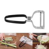 Vegetable Peeler Multifunctional Manual Fruit Cucumber Peeling Tool for Cabbage CarrotBlack - Extra Image