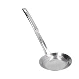 Skimmer Spoon 304 Stainless Steel Fine Mesh Residue Oil Food Strainer Kitchen Tool - Rear View