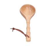Wooden Spoon Long Handle Durable Soup Porridge Scoop Tableware Kitchen Cooking ToolLight Color