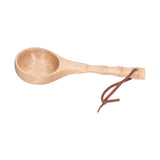 Wooden Spoon Long Handle Durable Soup Porridge Scoop Tableware Kitchen Cooking ToolLight Color