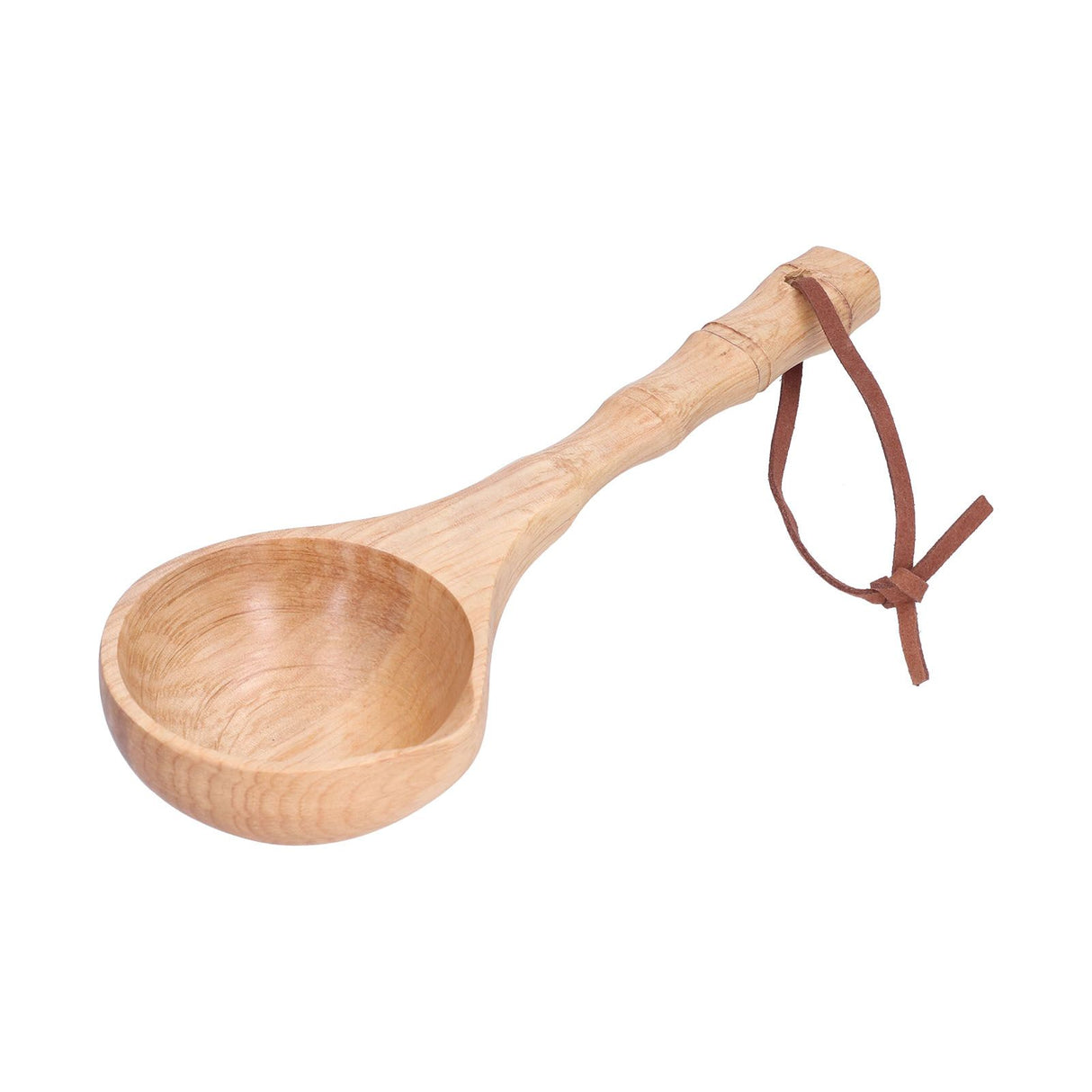 Wooden Spoon Long Handle Durable Soup Porridge Scoop Tableware Kitchen Cooking ToolLight Color