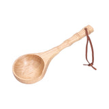 Wooden Spoon Long Handle Durable Soup Porridge Scoop Tableware Kitchen Cooking ToolLight Color - Extra Image