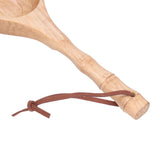 Wooden Spoon Long Handle Durable Soup Porridge Scoop Tableware Kitchen Cooking ToolLight Color
