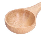 Wooden Spoon Long Handle Durable Soup Porridge Scoop Tableware Kitchen Cooking ToolLight Color