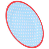 9in Imitation Porcelain Dinner Plate Decorative Reusable Snack Plate Lightweight Tableware for Cakes FruitLight Blue Dot