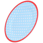 9in Imitation Porcelain Dinner Plate Decorative Reusable Snack Plate Lightweight Tableware for Cakes FruitLight Blue Dot