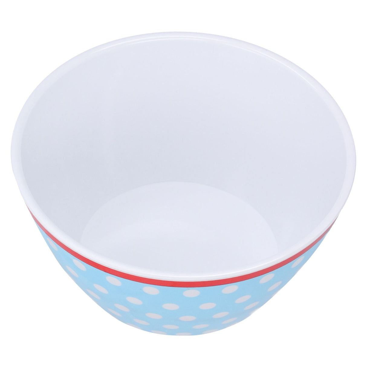 500ml Salad Bowl Thickened Snack Dessert Cake Fruit Bowl for Baking Table DecorationLight Blue Dot