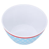 500ml Salad Bowl Thickened Snack Dessert Cake Fruit Bowl for Baking Table DecorationLight Blue Dot - Side View