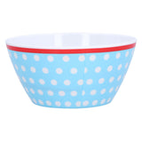 500ml Salad Bowl Thickened Snack Dessert Cake Fruit Bowl for Baking Table DecorationLight Blue Dot