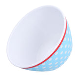 500ml Salad Bowl Thickened Snack Dessert Cake Fruit Bowl for Baking Table DecorationLight Blue Dot