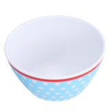 500ml Salad Bowl Thickened Snack Dessert Cake Fruit Bowl for Baking Table DecorationLight Blue Dot - Close-Up Angle