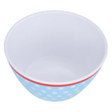 500ml Salad Bowl Thickened Snack Dessert Cake Fruit Bowl for Baking Table DecorationLight Blue Dot - Extra Image