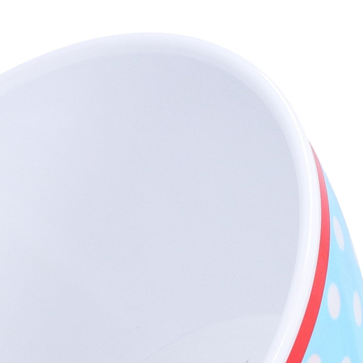 500ml Salad Bowl Thickened Snack Dessert Cake Fruit Bowl for Baking Table DecorationLight Blue Dot