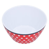 500ml Salad Bowl Thickened Snack Dessert Cake Fruit Bowl for Baking Table DecorationRed Dot - Front View