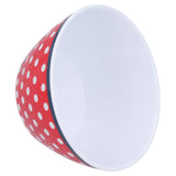 500ml Salad Bowl Thickened Snack Dessert Cake Fruit Bowl for Baking Table DecorationRed Dot