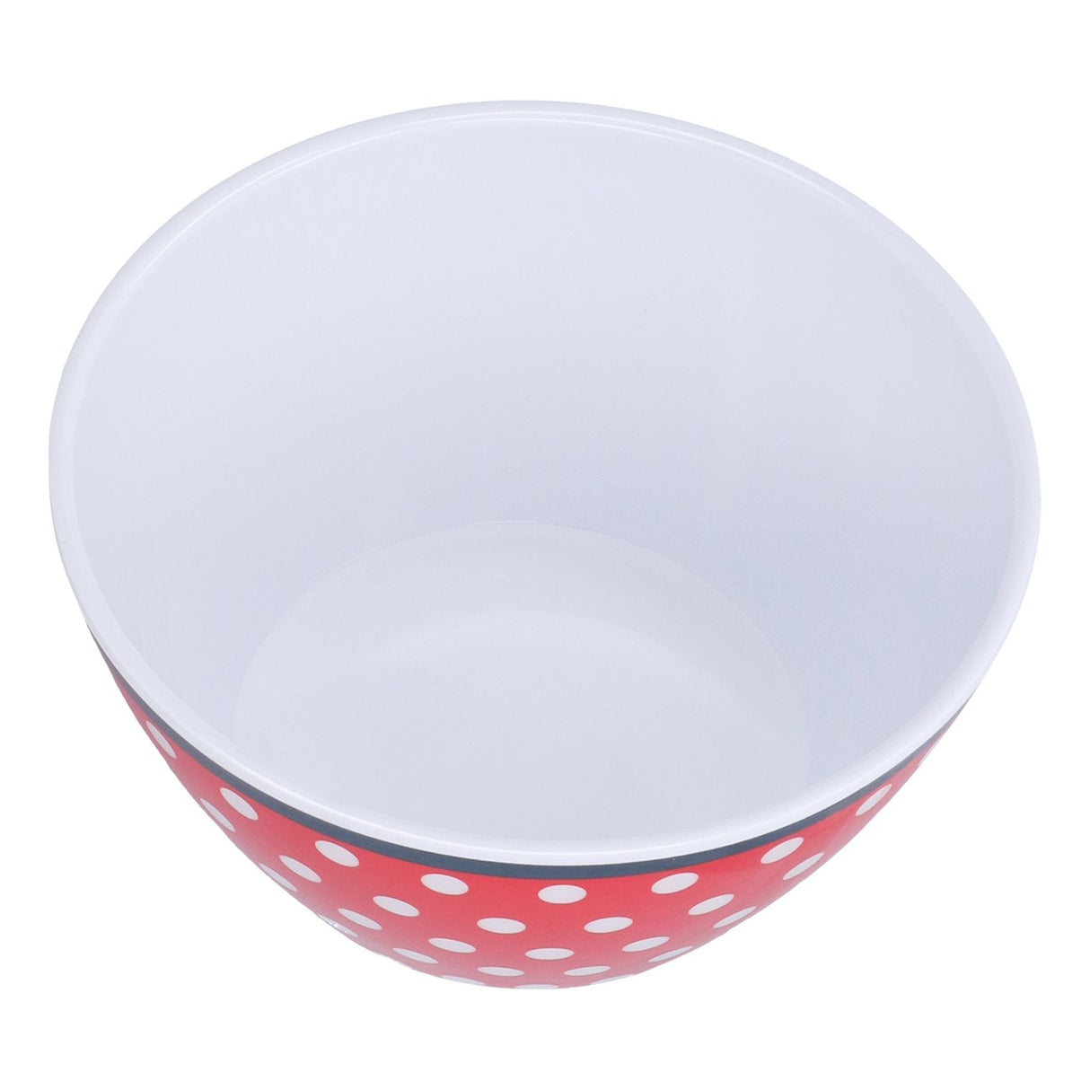 500ml Salad Bowl Thickened Snack Dessert Cake Fruit Bowl for Baking Table DecorationRed Dot
