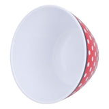 500ml Salad Bowl Thickened Snack Dessert Cake Fruit Bowl for Baking Table DecorationRed Dot