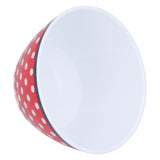 500ml Salad Bowl Thickened Snack Dessert Cake Fruit Bowl for Baking Table DecorationRed Dot - Low Angle