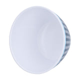 500ml Salad Bowl Thickened Snack Dessert Cake Fruit Bowl for Baking Table DecorationDark Blue Grid