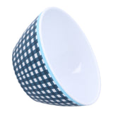 500ml Salad Bowl Thickened Snack Dessert Cake Fruit Bowl for Baking Table DecorationDark Blue Grid