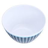 500ml Salad Bowl Thickened Snack Dessert Cake Fruit Bowl for Baking Table DecorationDark Blue Grid