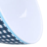 500ml Salad Bowl Thickened Snack Dessert Cake Fruit Bowl for Baking Table DecorationDark Blue Grid