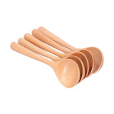 5pcs Wood Spoons Long Handle Wooden Ladle for Mixing Stirring Cooking Utensil ToolLog Color